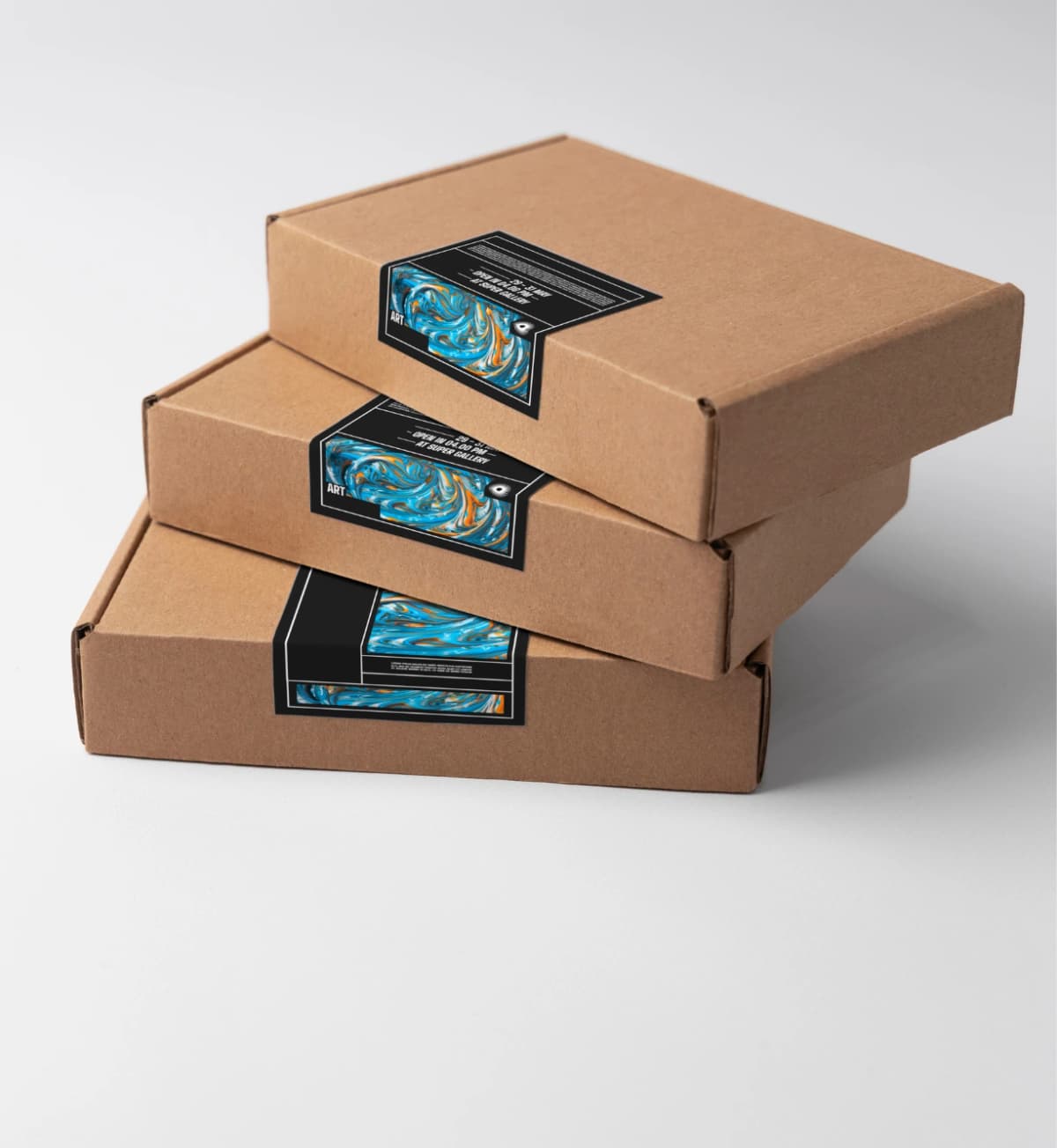 Premium Mailer Boxes – Customizable Mailer Box with Stickers alternate view